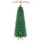 Slim Artificial Christmas Tree 5ft Prelit with Colorful Lights Green